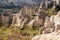 The most famous valley in Turkey called Love Valley. natural background