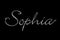 Most popular baby name Sophia gold diamonds bling bling