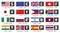 Most popular currency symbols with country Flag