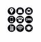 Most Popular Internet Icons Buttons Black