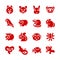 The most popular pets as glyph icons