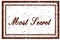 MOST SECRET brown square distressed stamp