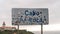 Most western point of Europe, Cabo da Roca road sign, Sintra Portugal