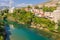 Mostar Neretva river Koski Mehmed Pasha mosque