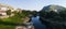 Mostar, skyline, bridge, Neretva, river, mosque, minaret, Bosnia and Herzegovina, Europe, valley, green, viewpoint