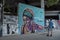 Mostar, Staklena Banka, Old Glass Bank, graffiti, mural, Bosnia and Herzegovina, Europe, street art, skyline, Bosnian War