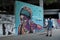 Mostar, Staklena Banka, Old Glass Bank, graffiti, mural, Bosnia and Herzegovina, Europe, street art, skyline, Bosnian War