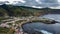 Mosteiros town on Sao Miguel island, Azores, beautiful old buildings