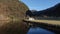 Mostraumen strait in Osterfjord near Bergen in Norway in Autumn