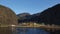 Mostraumen strait in Osterfjord near Bergen in Norway in Autumn