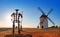 Mota del Cuervo windmills in Cuenca