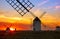 Mota del Cuervo windmills in Cuenca