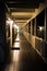 Motel\\\'s quiet corridor