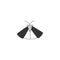 A moth, butterfly. Hand drawn icon. Vector simple insect illustration.