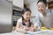 Mother Assisting Girl With Homework