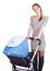 Mother with baby buggy (stroller)