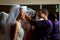 Mother Of The Bride Adjusts Veil