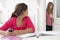 Mother Catches Daughter Using Phone When Meant To Be Studying