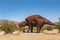 Mother and child dinosaur statue, Borrego Springs, CA, USA