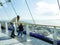 Mother and child inside the spinnaker tower