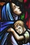 Mother and Child Stained Glass