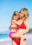 Mother and Daugher on the Beach