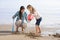 Mother and Daughter on Beach