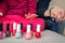 Mother and daughter having fun painting fingernails