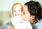 Mother and daughter, indoor shoot