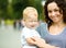 Mother and daughter, outdoor shoot