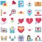 Mother Day Color Vector icons set every single icon can easily modify or edit