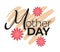 Mother day isolated icon mom holiday celebration flower
