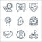 mother earth day line icons. linear set. quality vector line set such as electric car, plastic, earth, gaia, rose, medal,