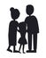 Mother Father and Dauhgter, Family Vector Banner