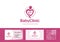 Mother and love, happy mothers day, mom heart care logo business card template vector