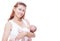 Mother and newborn baby lactation