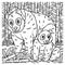 Mother Panda and Baby Panda Coloring Page for Kids