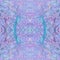 Mother-of-pearl seamless symmetrical texture in turquoise and pink shades. Beautiful seamless abstraction with strong