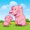 Mother Pig and Piglet