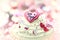 Mother\'s Day cake with a circle of cupcakes effcet vintage . lett