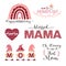 Mother s Day Vector Set, mothers day quote bundle