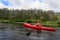 Mother and Son Kayaking - Ichetucknee River
