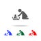 Mother washing her child\'s with love illustration icon. Elements of family multi colored icons. Premium quality graphic design i