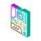 motherboard computer isometric icon vector illustration