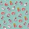 Motherhood icons pattern