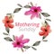 Mothering sunday wreath watercolor