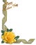 Mothers Day Border yellow rose