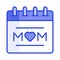 Mothers day calendar vector design, ready for premium use