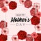 Mothers day celebration with beauty roses plants background