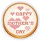 Mothers Day Cross Stitch Embroidery, wood hoop